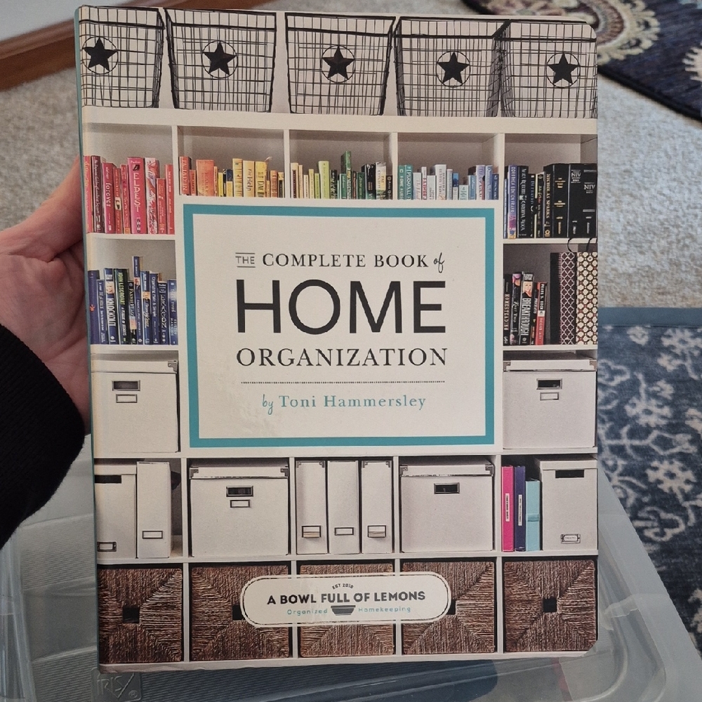 The Complete Book of Home Organization by Toni Hammersley - White/Teal Cover